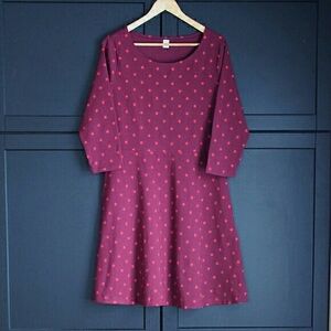 Old Navy | Burgundy Polka Dot Dress